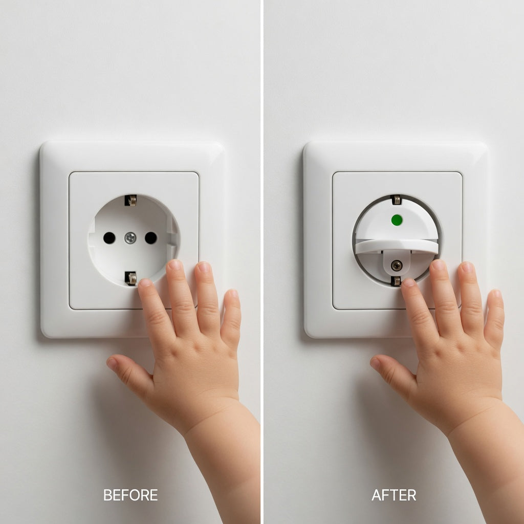 Cache-prises bébé – Protégez votre enfant en 2 seconde
