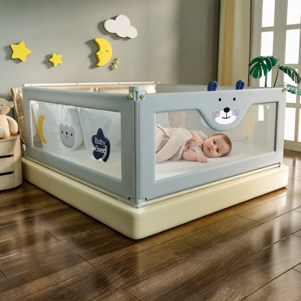 Protégez votre enfant pendant son sommeil – Barrière de lit anti-chute sécurisée