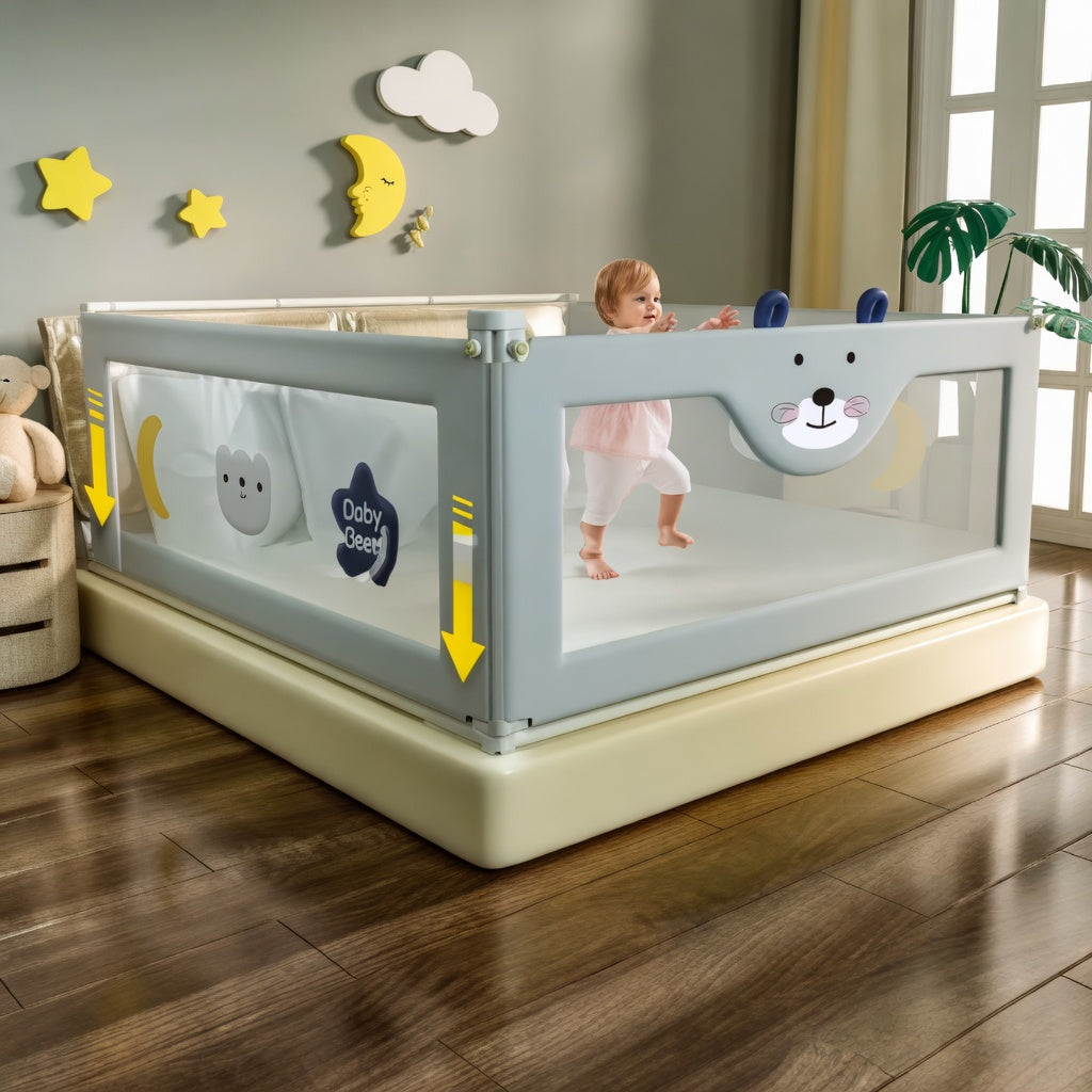 Protégez votre enfant pendant son sommeil – Barrière de lit anti-chute sécurisée