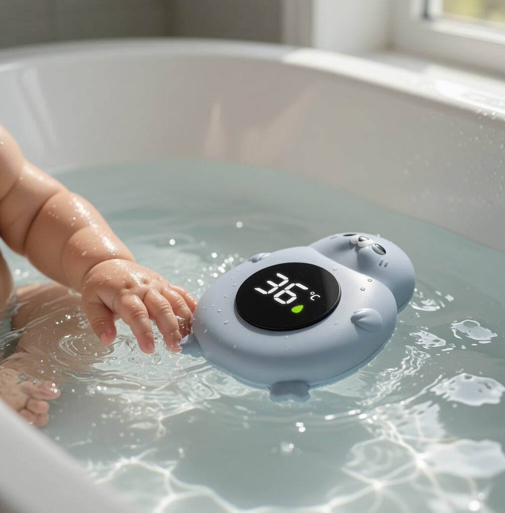 Thermomètre de Bain Bébé Digital – Sécurité & Confort