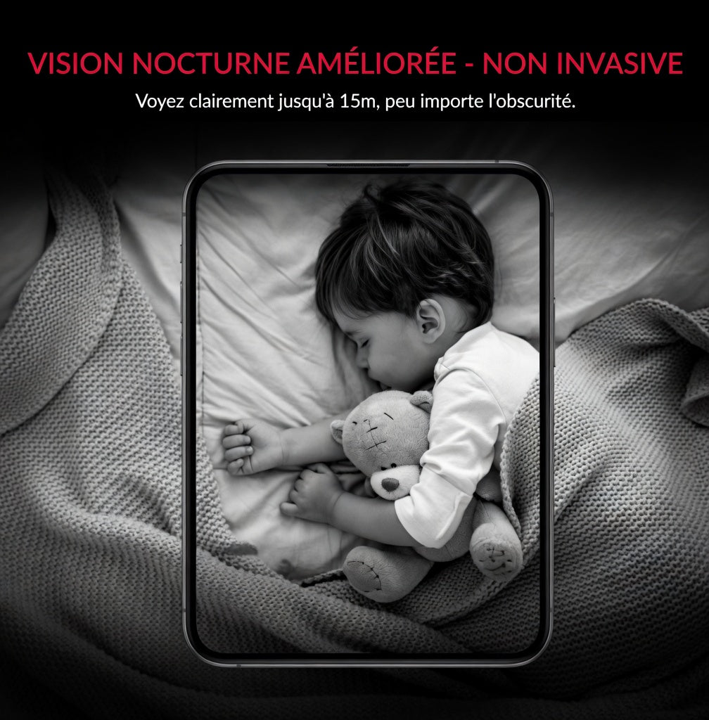 Caméra de Surveillance Intelligente  – Vision Nuit & Contrôle à Distance