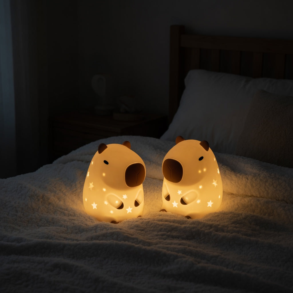 Veilleuse CasaLuma en silicone – Lumière de nuit apaisante pour chambre d’enfant